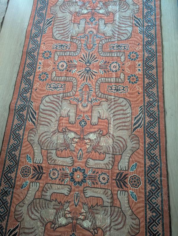 Garvee 2 x 8 ft Blue Machine Washable Animal Tiger Print Soft Non Slip ...