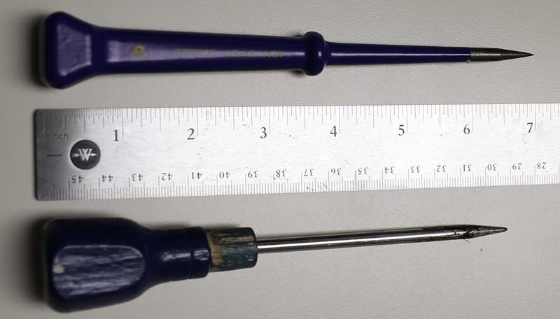 7-in Awl Punch, Hand Tools, Blue Punches & Knockout Punch Sets, Steel  Material