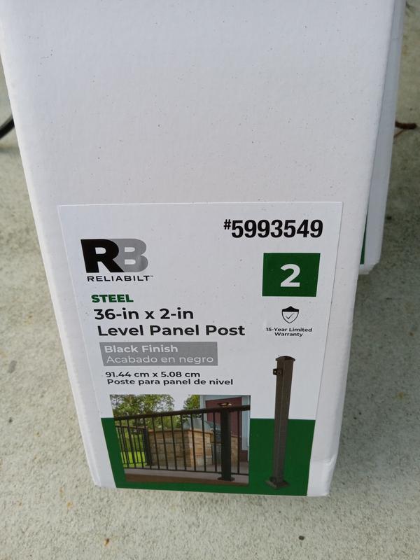 RELIABILT 6-ft x 36-in Black Sand Steel Deck Rail Kit