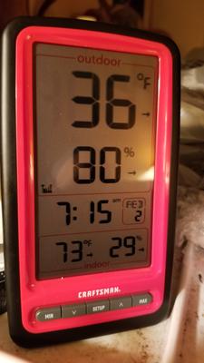 Craftsman Wireless Thermometer for Indoor/Outdoor Temperature with Humidity  Sensor (CMXWDCR01137)