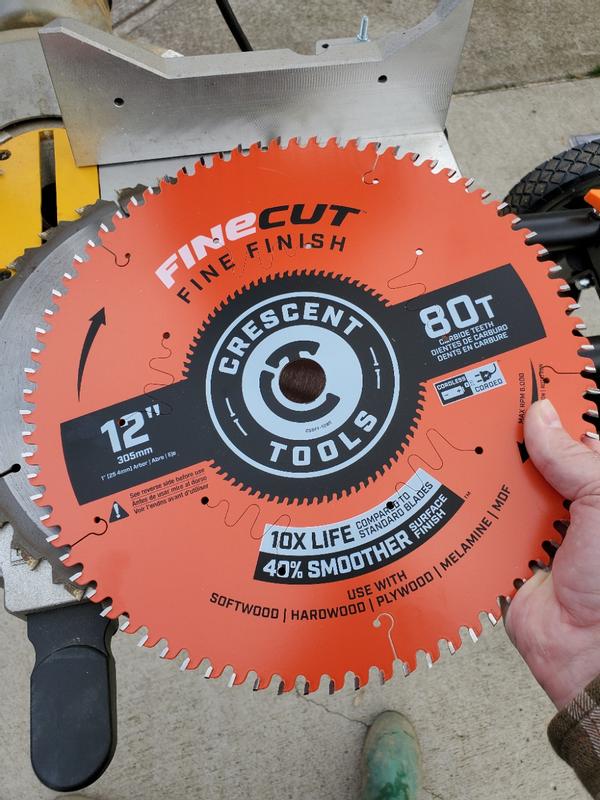 Crescent Fine Finish 10-in 60-Tooth Fine Finish Carbide Circular Saw Blade  in the Circular Saw Blades department at