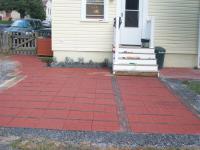 Brickface Red Concrete Patio Stone Common 16 In X 16 In Actual