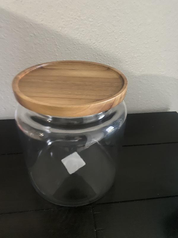 3 Quart Modern Montana Jar with Wooden Acacia Lid