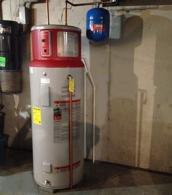 GE GeoSpring 80-Gallon Regular 10-year Limited Warranty 4500-Watt Double  Element Electric Water Heater with Hybrid Heat Pump in the Water Heaters  department at Lowes.com