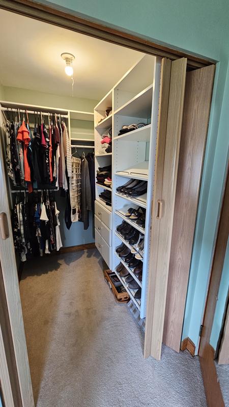 closet Easy Track 2.59-ft to 2.59-ft W x 6-ft H Weathered Grey
