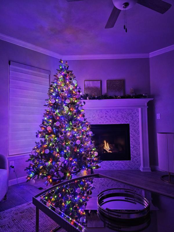 GE 9-ft Norway Fir Pre-lit LED Artificial Christmas Tree 24137LO