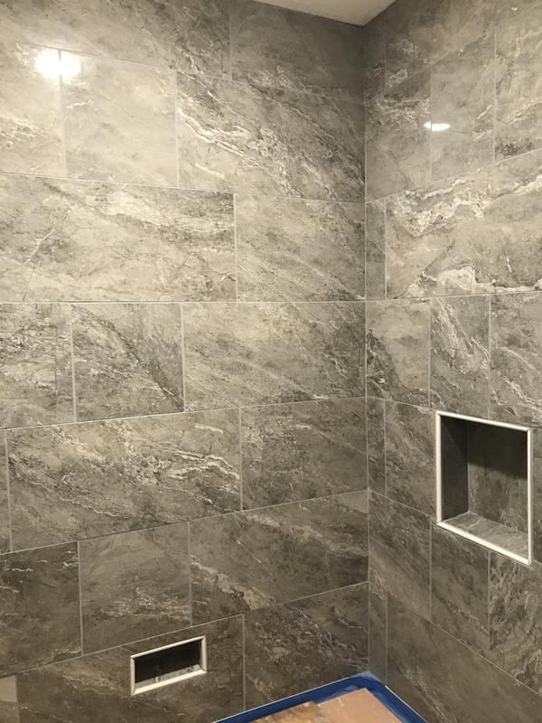 allen + roth Meno Mosso Gray 12-in x 24-in Matte Porcelain Stone Look Floor and Wall Tile (1.89-sq. ft/ Piece)