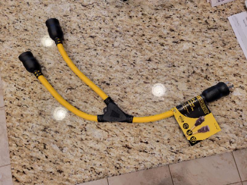 Utilitech 20-Amp 3-wire Grounding Single To Triple Yellow Basic ...