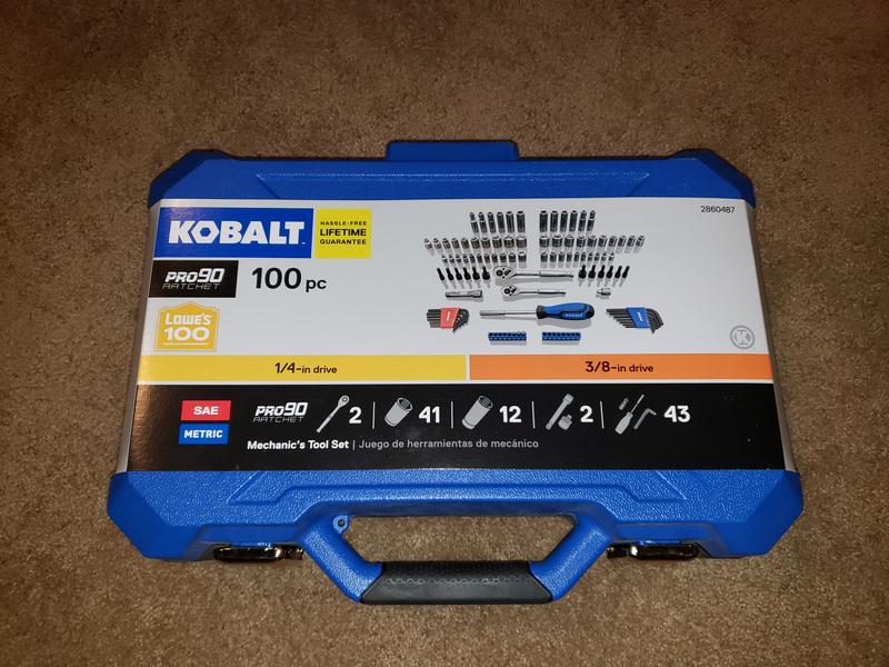 Kobalt 100-Piece Standard (SAE) and Metric Combination Polished