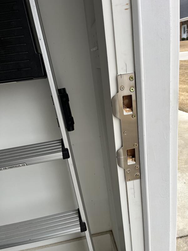 RELIABILT 1-5/8-in W x 11-in L Satin Security strike kit in the Strike ...