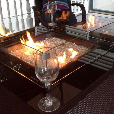 Blue Rhino 32 In W 50000 Btu Steel Propane Gas Fire Pit Table In The Gas Fire Pits Department At Lowes Com