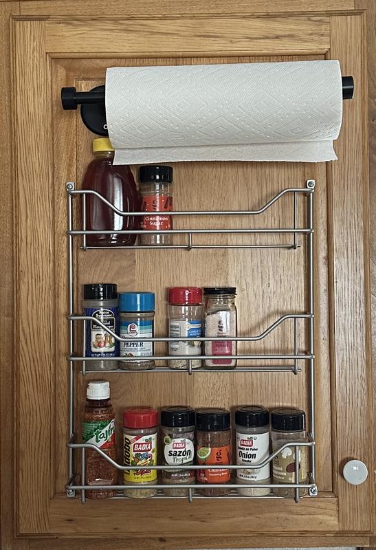 Hastings Home Cabinet Organizers 1-in W x 1.5-in H 1-Tier Cabinet-mount  Plastic Spice Rack in the Cabinet Organizers department at