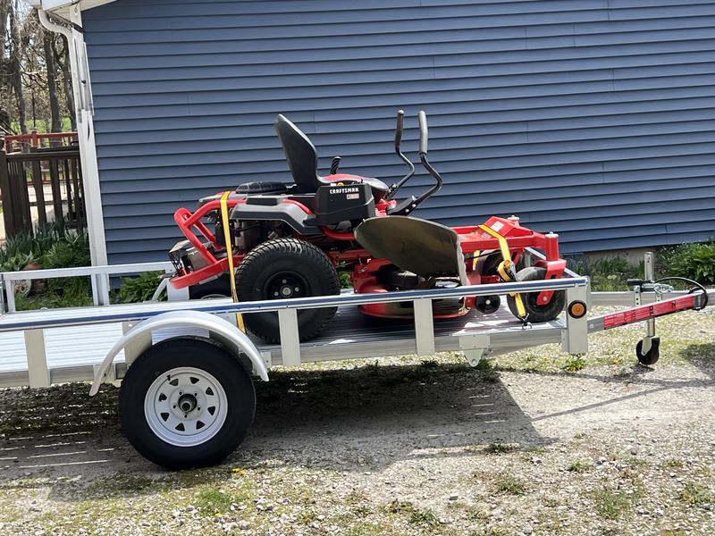 Stirling 5 x 10.4 Galvanized Steel Utility Trailer with Ramp Gate ...