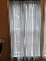 Pairs To Go Victoria Voile 63 In Grey Polyester Sheer Curtain