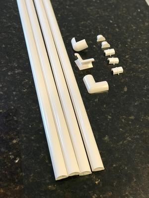 D-Line Micro Plus Cable Raceway 12-Piece 156-in L White Raceway US ...