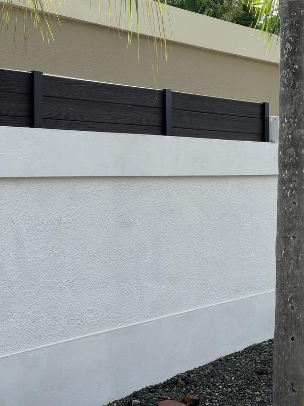 HOFT End Post Kit A4 and Hardware 6-ft x 44-in Black Aluminum Deck ...