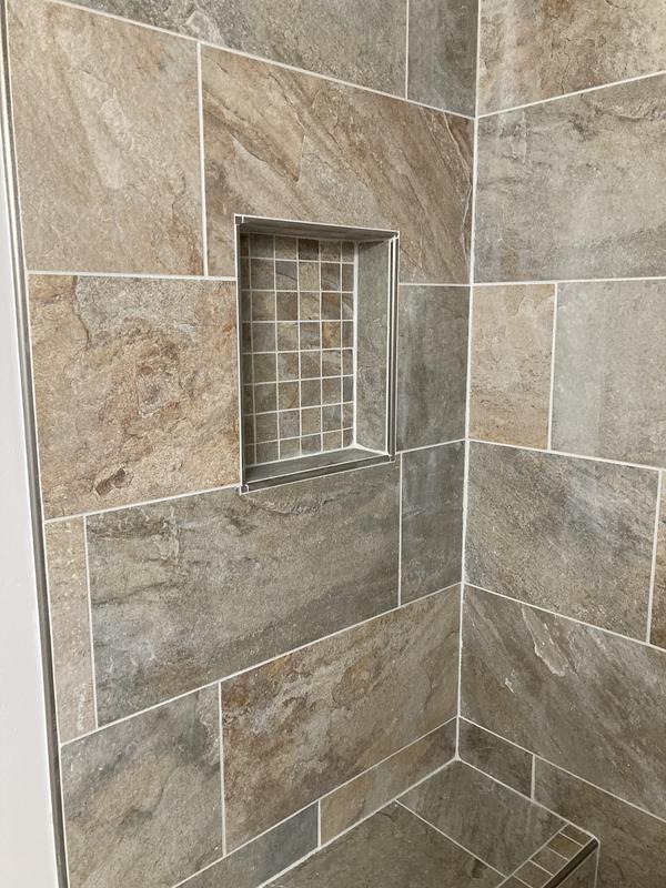 DELLA TORRE Riverdale Sand Porcelain Bullnose Trim Tile (3-in x 12-in)