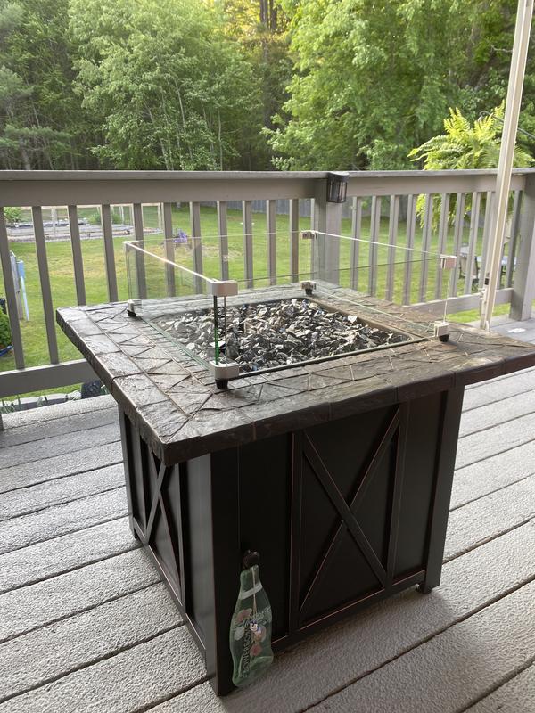 Endless Summer LP 30-in W 30000 Maximum BTUs Steel Square Liquid ...