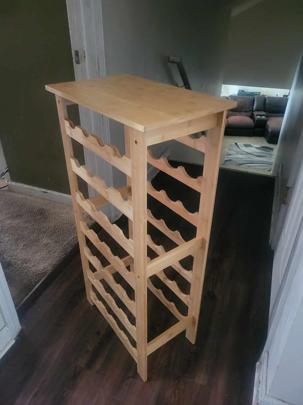 ClosetMaid 28-Bottle Tan Wood Wine Rack 10000-00605 at Lowes.com