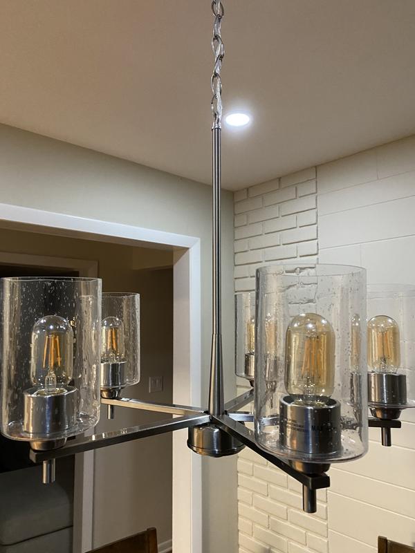 Progress Lighting Morehouse 5-Light Brushed Nickel Transitional Chandelier