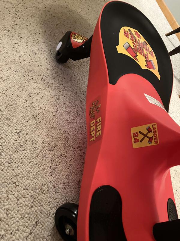 Toy Time Fire Truck Wiggle Car Ride-On Toy- Red/Black Riding Toy Time Fire Truck Wiggle Car Ride-On Toy- Red/Black Riding