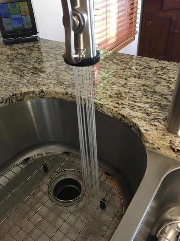 allen + roth Talbert Matte Black Single Handle Kitchen Faucet with ...