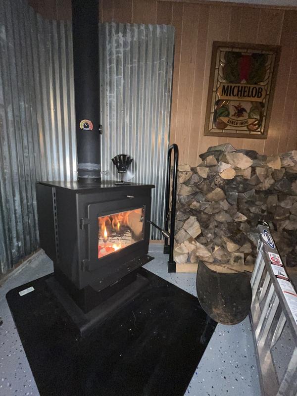 Master Forge 2500-sq ft Heating Area Firewood and Fire Logs Wood Stove in  the Wood Stoves u0026 Wood Furnaces department at Lowes.com