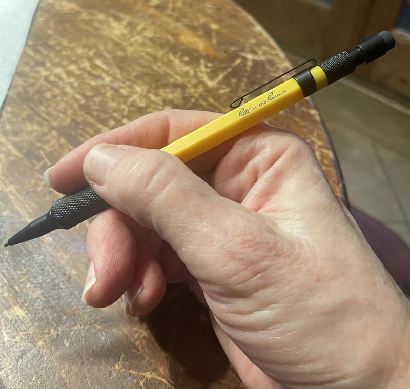 Rite in the Rain Weatherproof Mechanical Pencil, Yellow Barrel, 1.3mm Black  Lead - Strong Resin & Metal Construction - All-Weather Writing Utensil in  the Writing Utensils department at