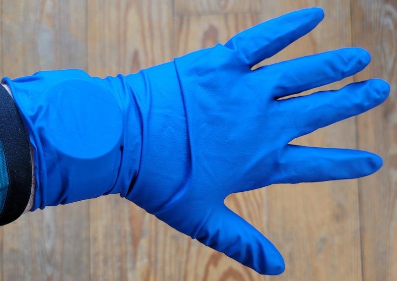 Venom Steel VEN6025 Gloves, One-Size, Latex, Powder-Free, 12 in L  #VORG5574645, VEN6025