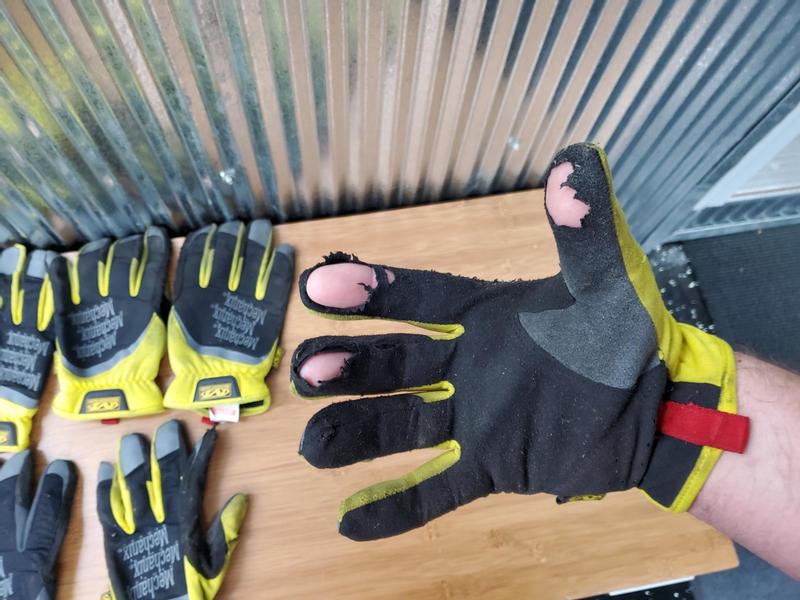 Mechanix Wear FastFit Original Multi Purpose Heavy Duty Work Gloves 2 Pack  Black