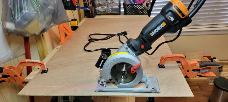 6.5 Amp WORXSAW 4.5 Corded Compact Circular Saw