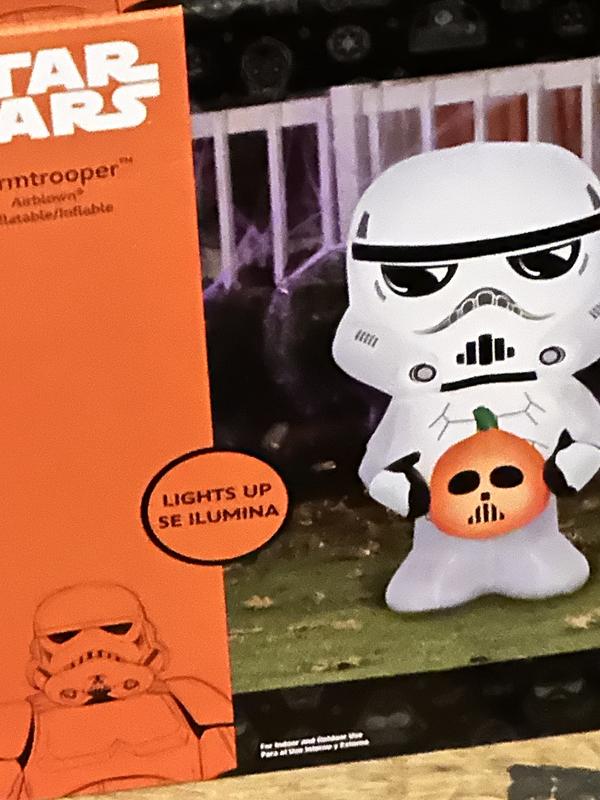 STAR WARS 3-ft Storm Trooper Inflatable in the Outdoor Halloween ...