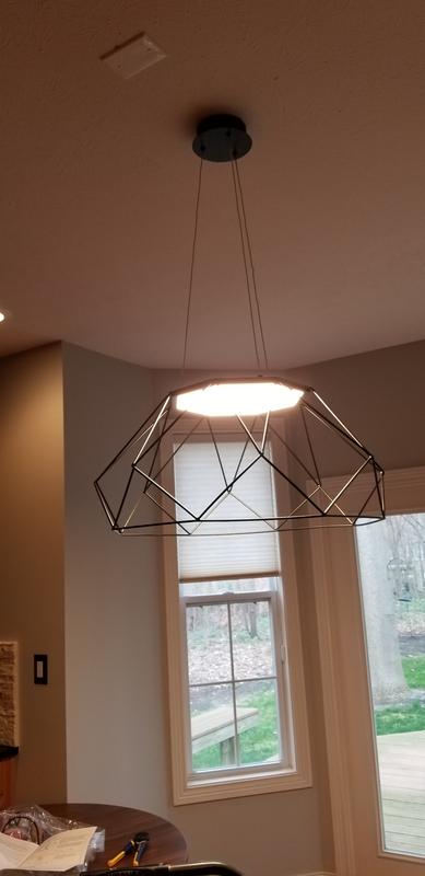 Progress Lighting Geodesic LED Matte Black Modern/Contemporary ...