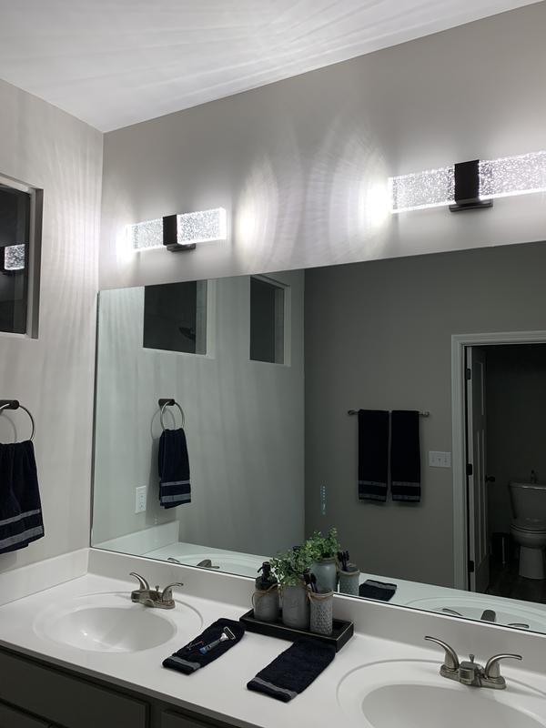 allen roth Waldorf 3 Light Bronze Modern Contemporary Vanity