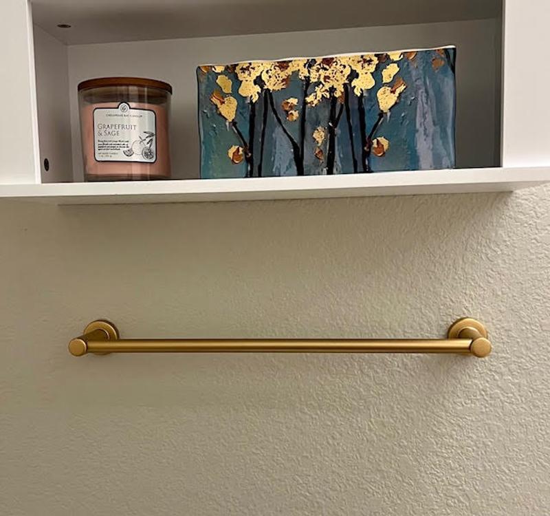 Franklin Brass 24-Inch Bathroom Towel Shelf - Satin Nickel Finish