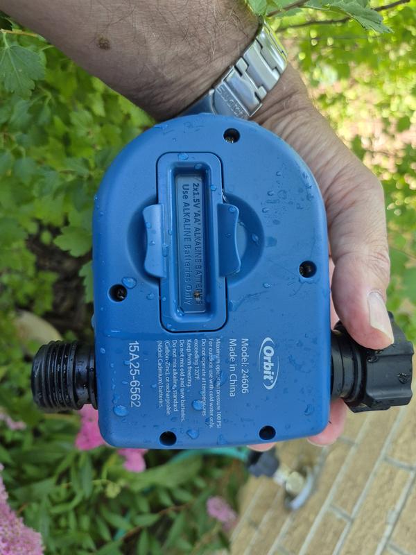 Programador De Riego Orbit Buddy HF Digital De 1 Puerto | Para Grifo Exterior, Con Retardo Por Lluvia