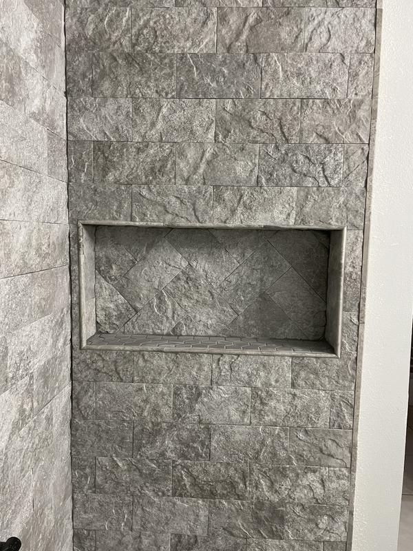 Elida Ceramica Silver Chateau 5-in x 10-in Matte Porcelain Stone Look Wall Tile (0.336-sq. ft/ Piece)