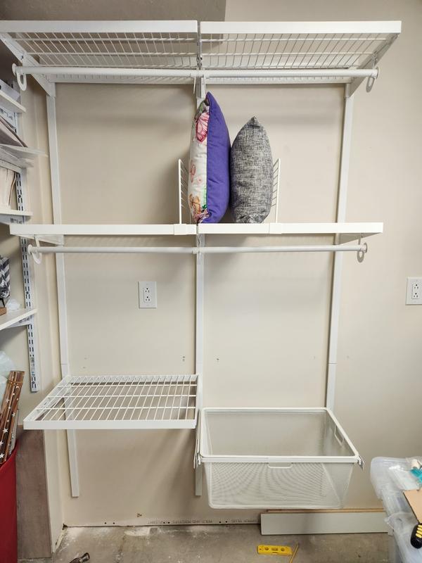 Shop Origin 21 Edda 4-ft Wire Closet with Mesh Drawers and Metal Shoe  Shelves Collection at