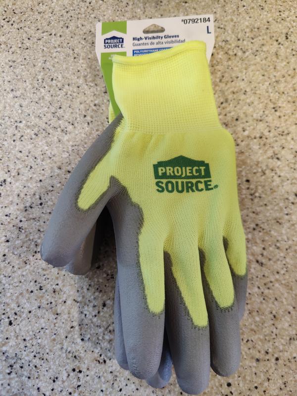 Project Source Large Polyester Mechanical Repair Gloves, (3-Pairs