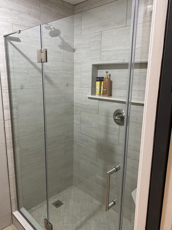 The Twillery Co. F2223128746949349066FD614BDDCAC8 Rudnick 32 W x 76 H Round Sliding Shower Enclosure with Base Included