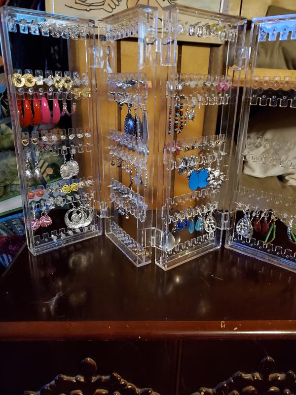Jewelry Organizer - 6-tier Earring Holder Rack For 140 Pairs