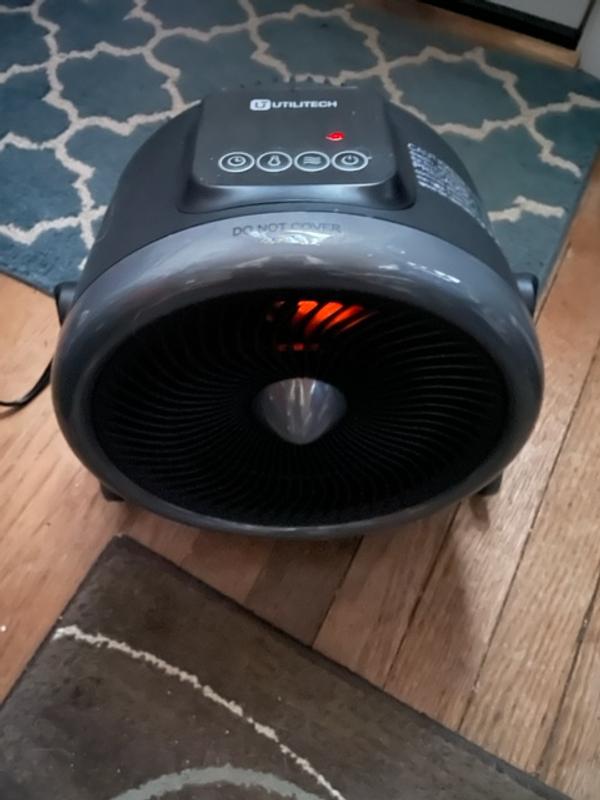 Utilitech Up to 1500-Watt Fan Baseboard Indoor Electric Space Heater with  Thermostat in the Electric Space Heaters department at Lowes.com