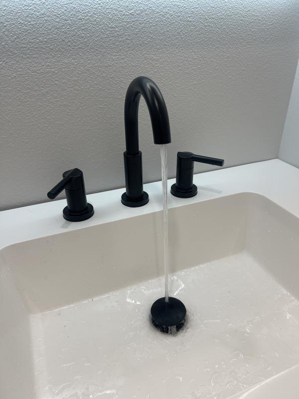 Delta Nicoli Black Widespread 2-Handle WaterSense Bathroom