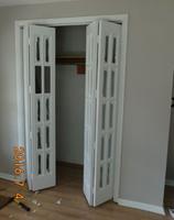 Classic French Unfinished Pine Wood 2 Panel Square Wood Pine Bifold Door Hardware Included Common 30 In X 80 In Actual 29 5 In X 78 625 In