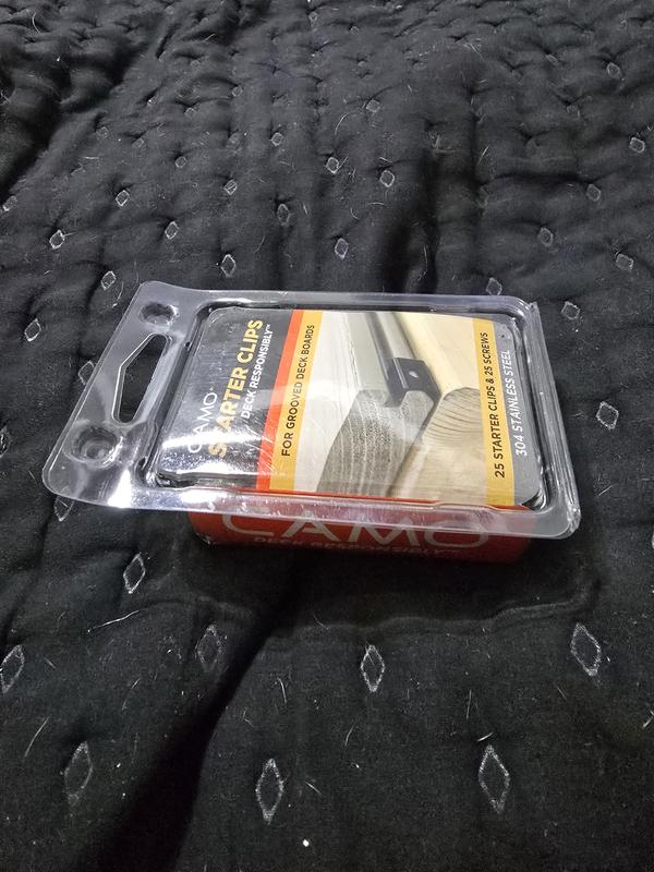 CAMO Starter Clip 1.5-in 305 Stainless Steel Hidden Deck Fastener 30-sq ft (25-Pack)