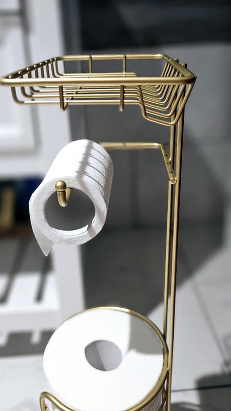 Franklin Brass 47664-BB Free Standing Toilet Paper Holder Finish: Brushed Gold