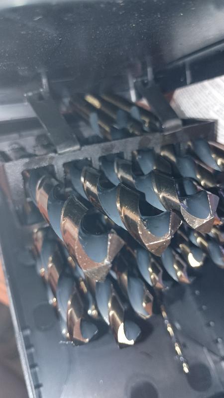 WEN 29-Piece Black Gold HSS Drill Bit Set – Fully Ground, 135° Split Point, 1/16" To 3/8", With Case