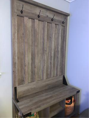 Homenations hall tree with storage bench cheap
