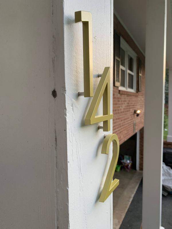 Origin 21 Urbana Park 5-in Gold Number 2 33722PYBLG at Lowes.com