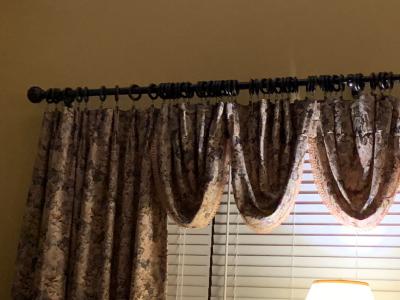 allen + roth 7-Pack Tobacco Wood Curtain Ring with Clip at Lowes.com
